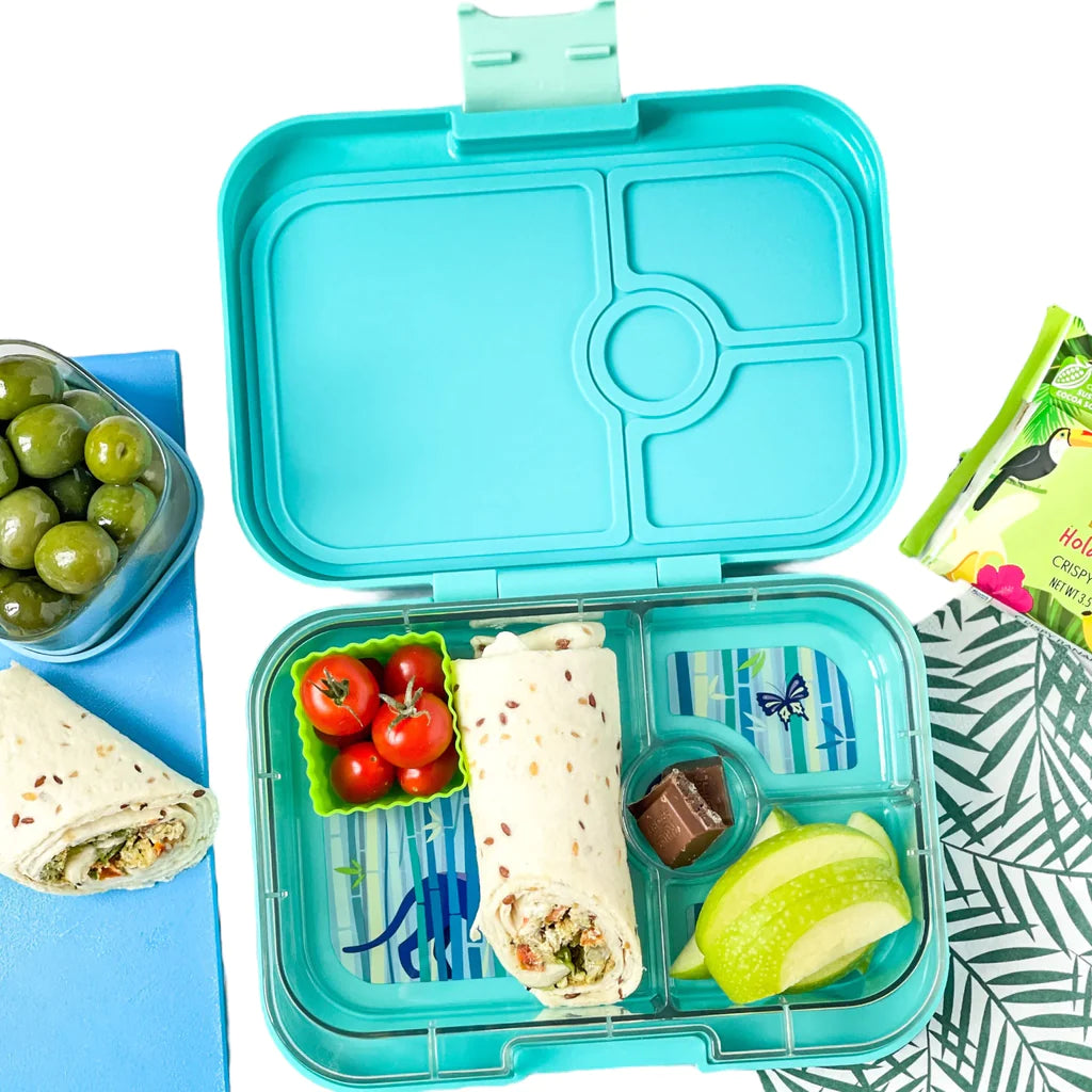 Yumbox Bento – Panino – Tropical Aqua avec plateau panthère (4 compartiments) - Yumbox - Boîte à repas - - La Guilde Culinaire