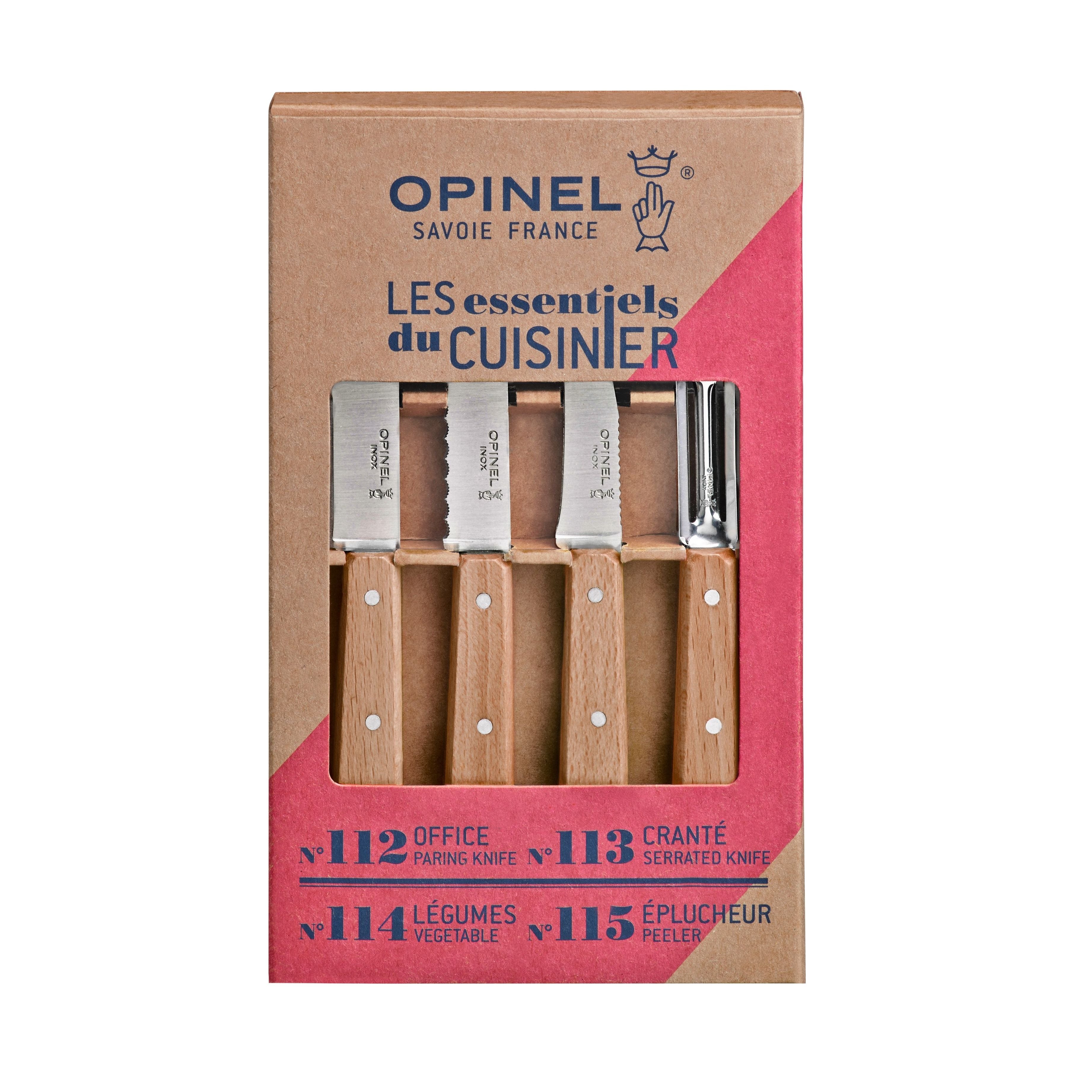 Opinel - Les essentiels du cuisinier (Classique) - Opinel - Ensemble de couteaux - - La Guilde Culinaire