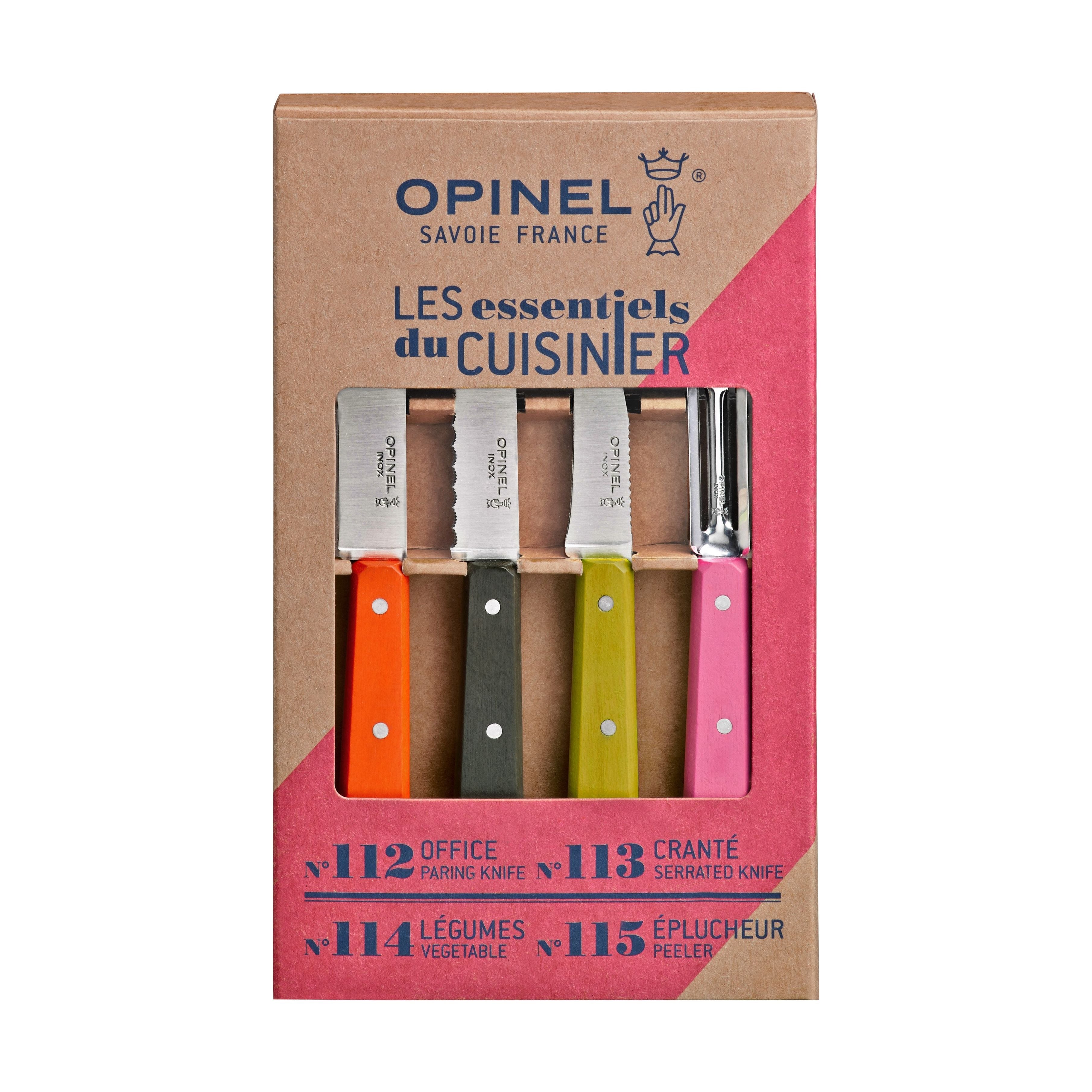 Opinel - Les essentiels du cuisinier (Fifties) - Opinel - Ensemble de couteaux - - La Guilde Culinaire