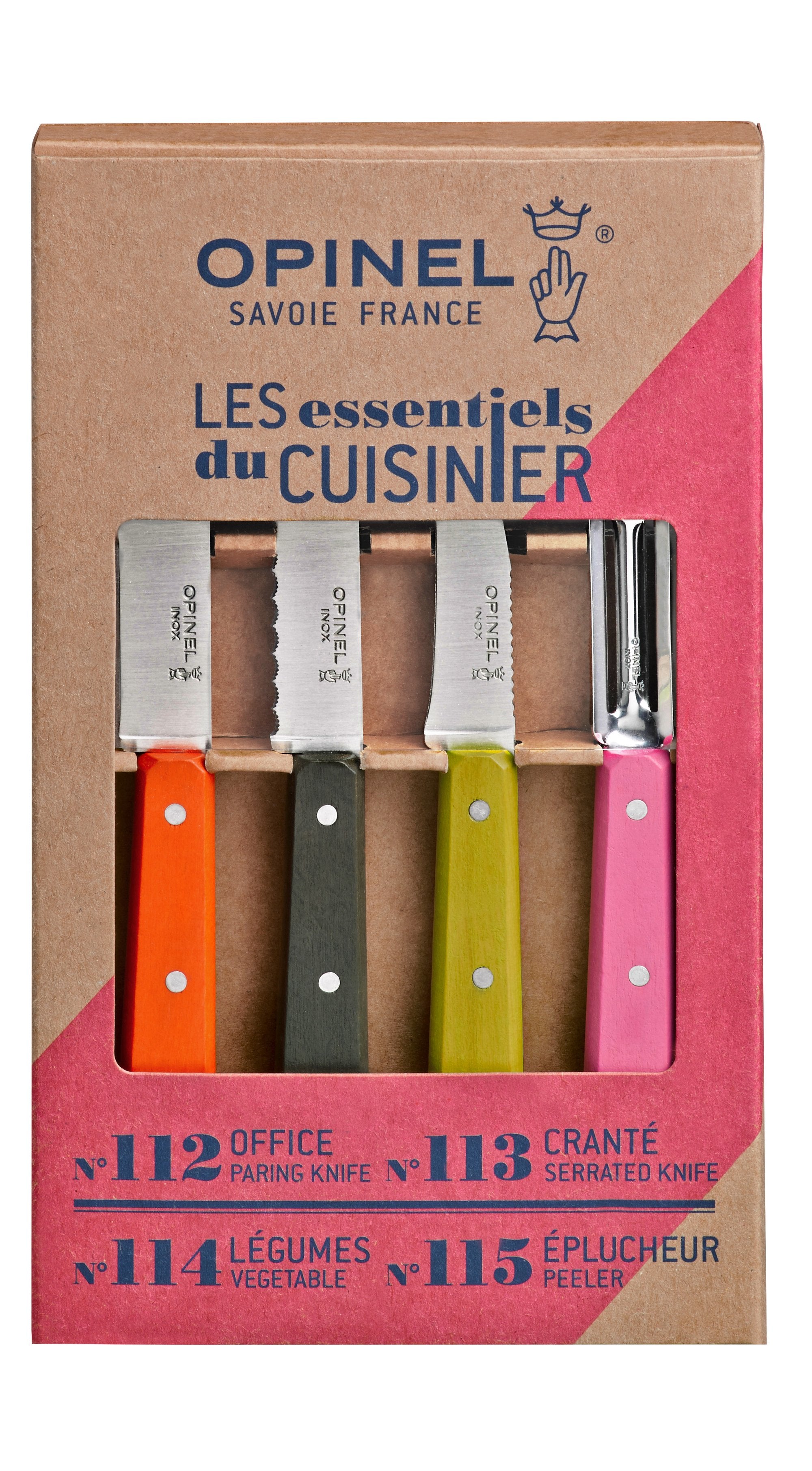 Opinel - Les essentiels du cuisinier (Fifties)    - Opinel - Ensemble de couteaux - 