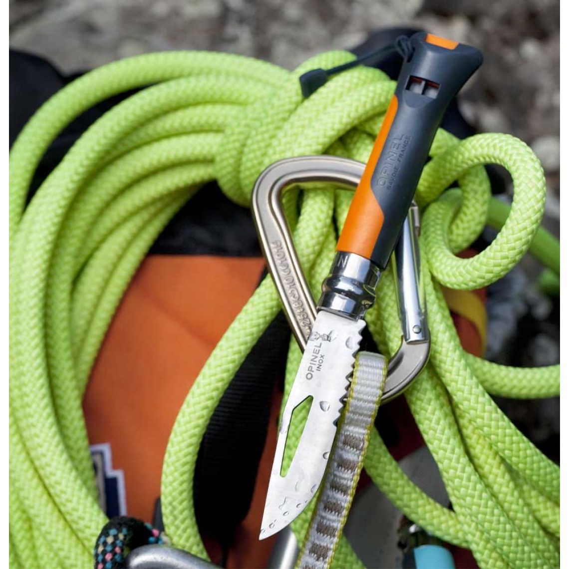 Opinel - N°08 Outdoor Terre/Orange - Opinel - Couteau de poche - - La Guilde Culinaire