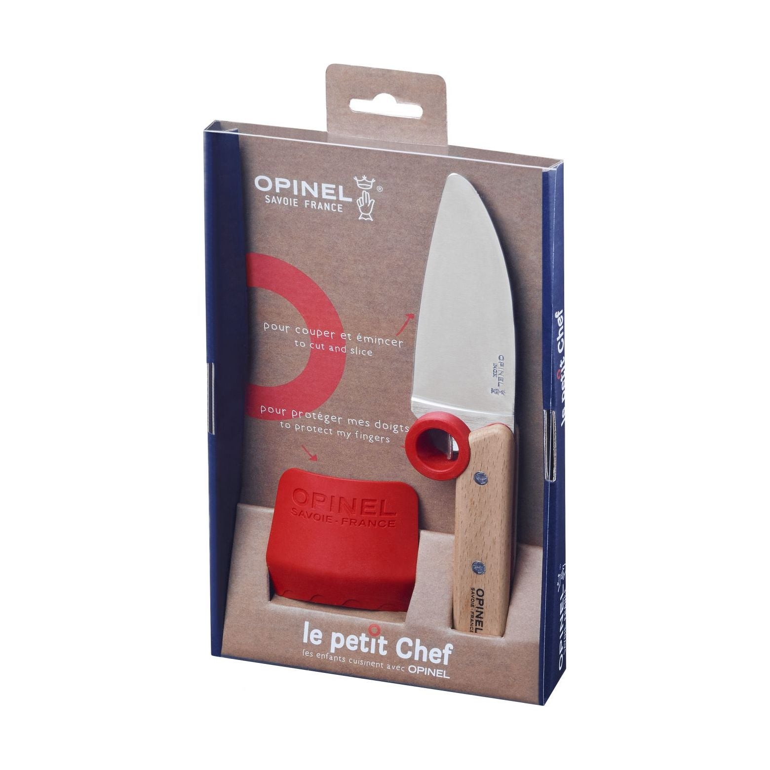 Opinel - Couteau + Protège doigt Petit Chef - Opinel - Couteau pour enfant - - La Guilde Culinaire