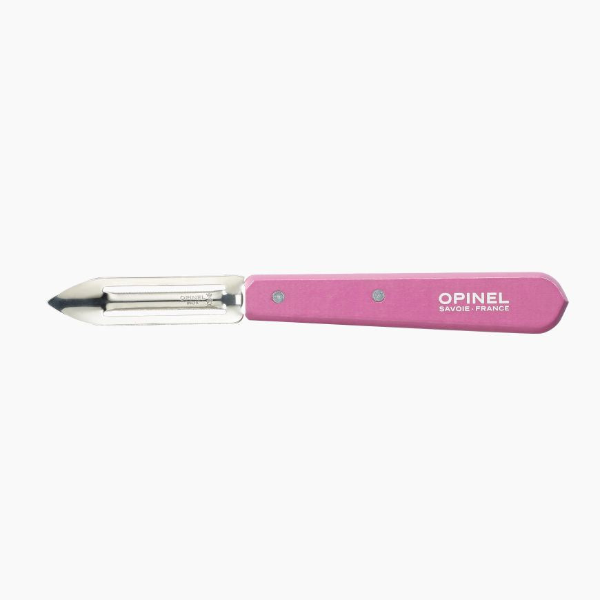 Opinel - Couteau éplucheur N°115 Rose   - Opinel - Couteau à légumes - 002038
