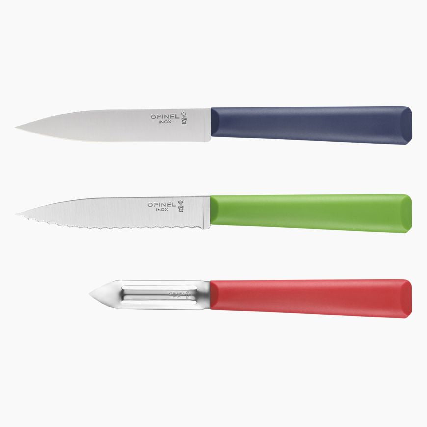 OPINEL - Coffret Trio Les Essentiels + - Opinel - Ensemble de couteaux - - La Guilde Culinaire