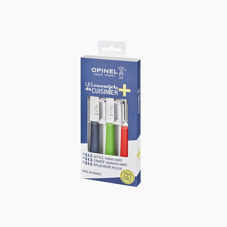 OPINEL - Coffret Trio Les Essentiels + - Opinel - Ensemble de couteaux - - La Guilde Culinaire