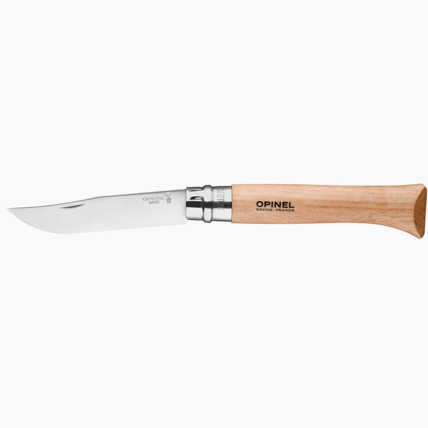 Opinel N°12 - Couteau de poche Inox Cranté    - Opinel - Couteau de poche - 