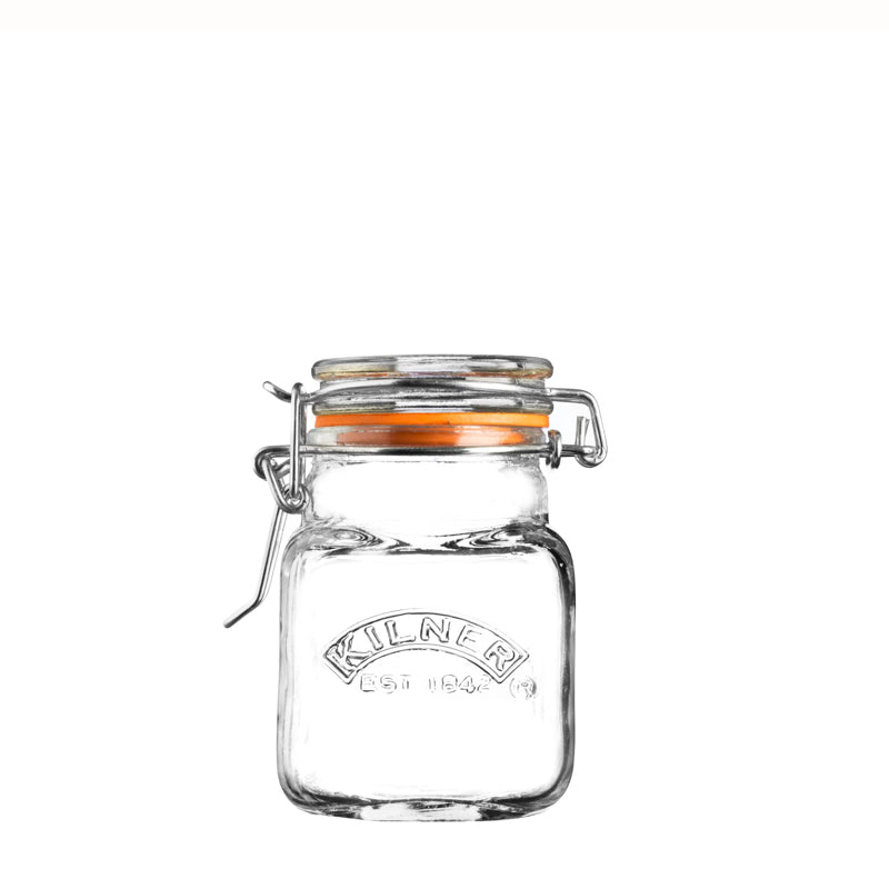 Bocal à clip pour épices carré - 70ml - Kilner - Bocal - - La Guilde Culinaire