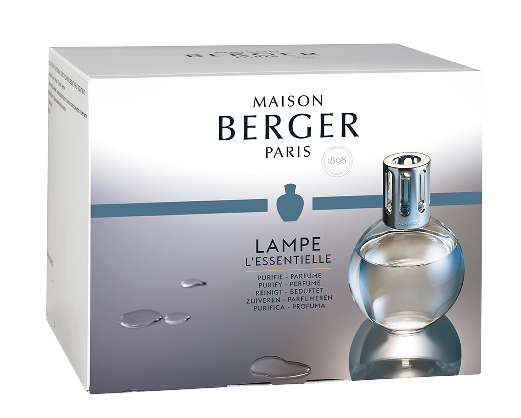 Coffret lampe Berger Essentielle Ronde avec recharges Neutre essentiel et Vent d’océan    - Maison Berger Paris - Parfums d'ambiance - 