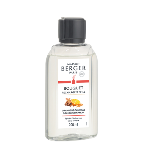 Recharge pour Bouquet Orange Cannelle - 200ml (6.7oz) - Maison Berger Paris - Recharge pour bouquet - - La Guilde Culinaire