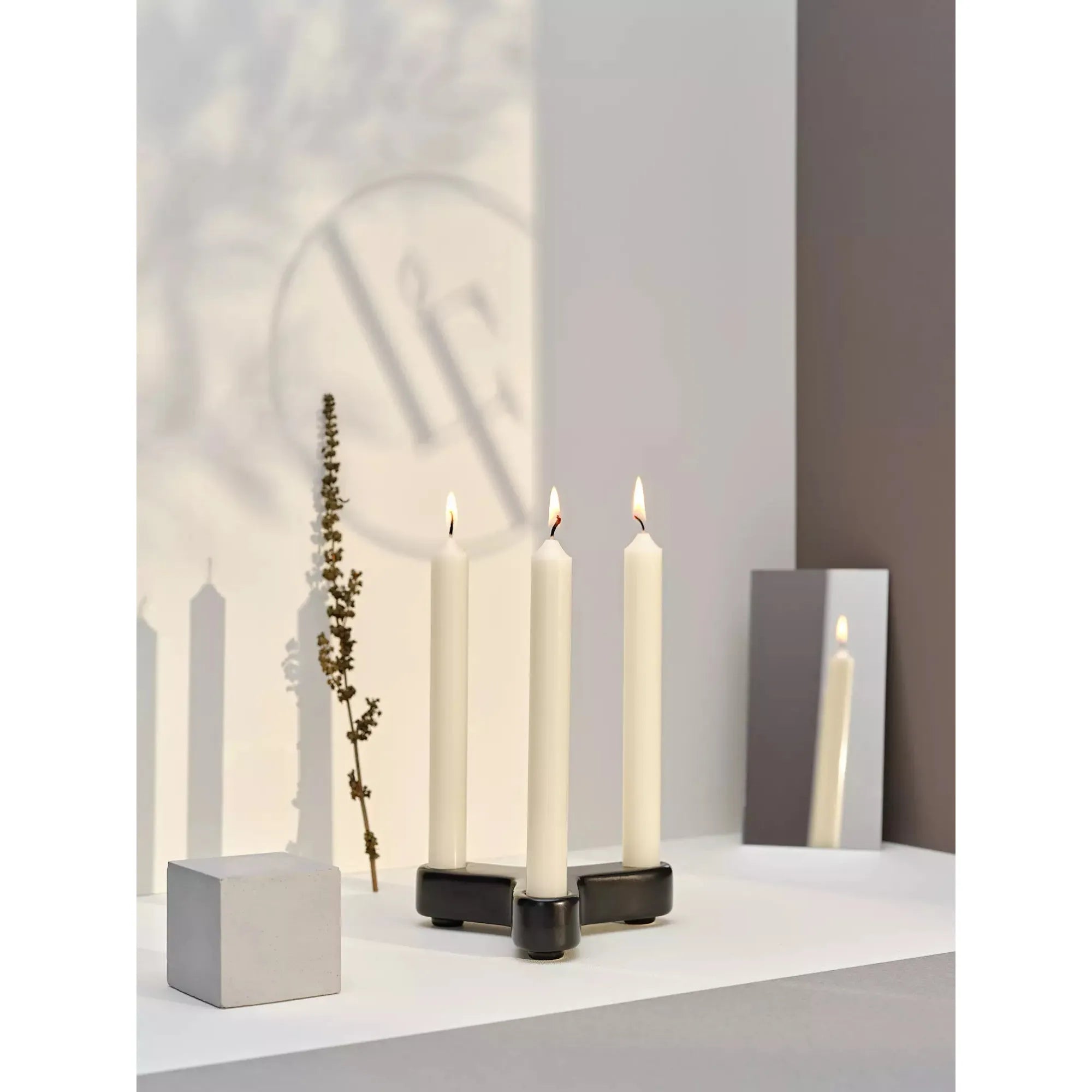 Bougie droite 7h Ivoire Intemporel - pqt 12 - Bougies La Française - Chandelle - - La Guilde Culinaire