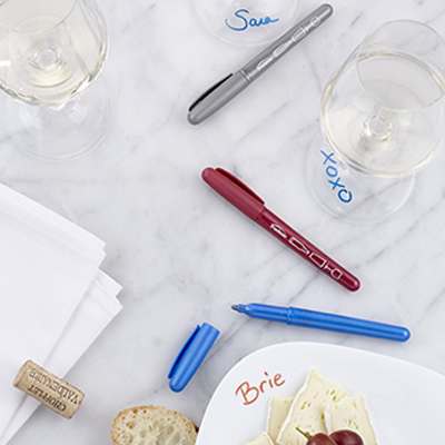 Ensemble de 3 marqueurs pour verre - Trudeau - Marqueur pour verre - - La Guilde Culinaire