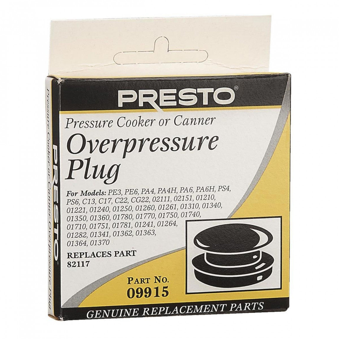 Soupape de sécurité et surpression pour autoclaves/autocuiseur Presto - Presto - Autocuiseur - - La Guilde Culinaire
