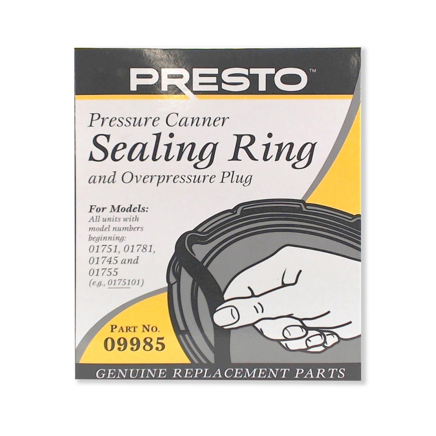 Joint d'étanchéité et Bouchon de Surpression - Presto - Autocuiseur - - La Guilde Culinaire