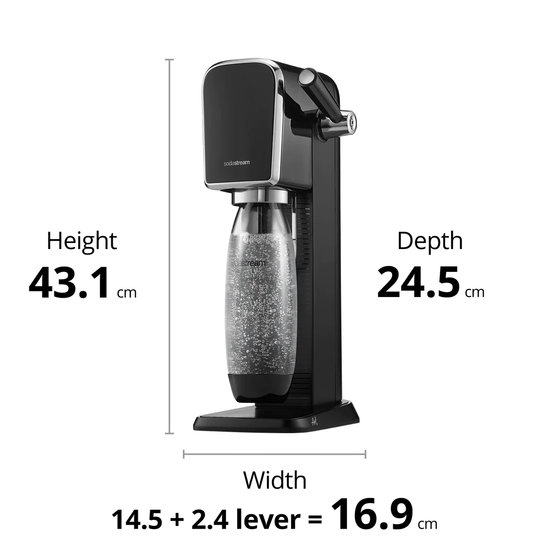 Machine à soda et eau gazeuse SODASTREAM ART - Noir - Sodastream - Machine à soda et eau gazeuse - - La Guilde Culinaire