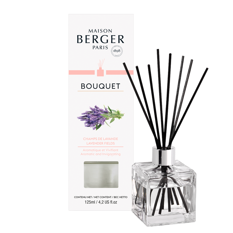 Bouquet parfumé Cube – Champs de lavande - Maison Berger Paris - Bouquet parfumé - - La Guilde Culinaire