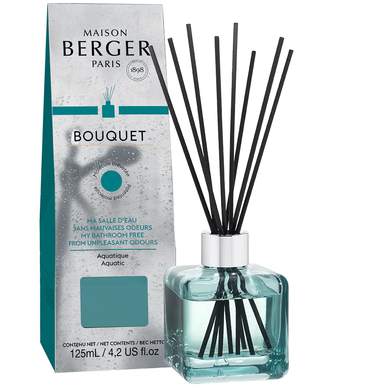 Bouquet parfumé Cube - Ma salle d’eau sans mauvaises odeurs – 125 ml (4,2 oz) * - Maison Berger Paris - Bouquet parfumé - - La Guilde Culinaire