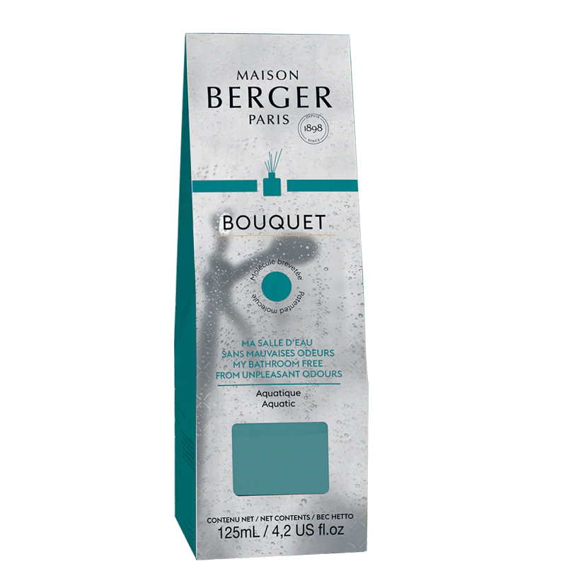 Bouquet parfumé Cube - Ma salle d’eau sans mauvaises odeurs – 125 ml (4,2 oz) * - Maison Berger Paris - Bouquet parfumé - - La Guilde Culinaire