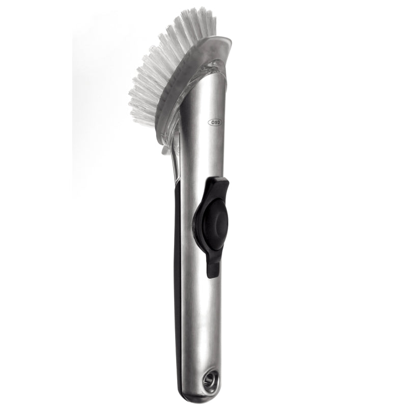 Brosse de cuisine distributrice de savon SteeL - OXO - Brosse de nettoyage - - La Guilde Culinaire