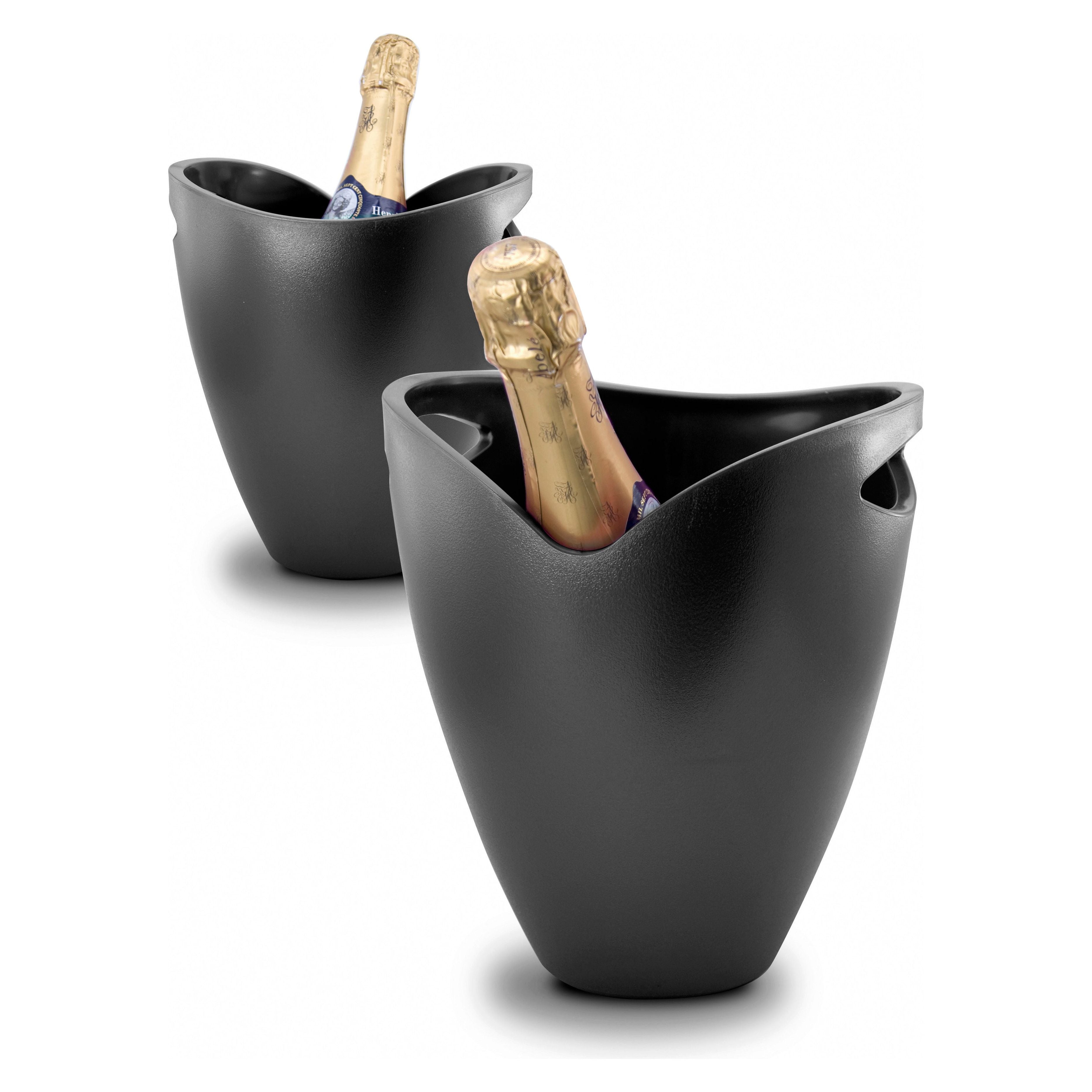 Seau à Glace en Acrylique - Noir - Pulltex - Seau à glace - - La Guilde Culinaire