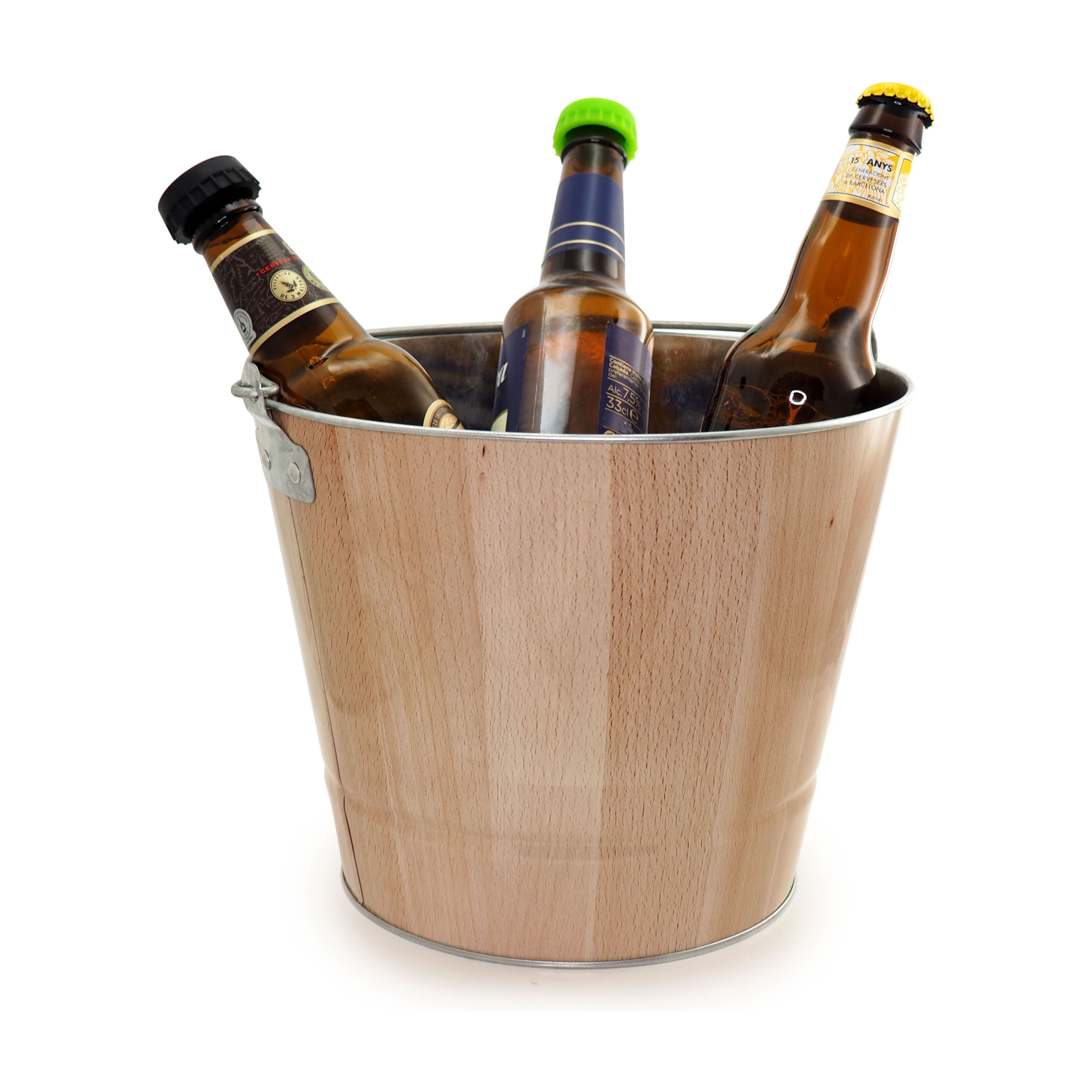 Seau à Glace en Acier - Effet Bois ! - Pulltex - Seau à glace - - La Guilde Culinaire