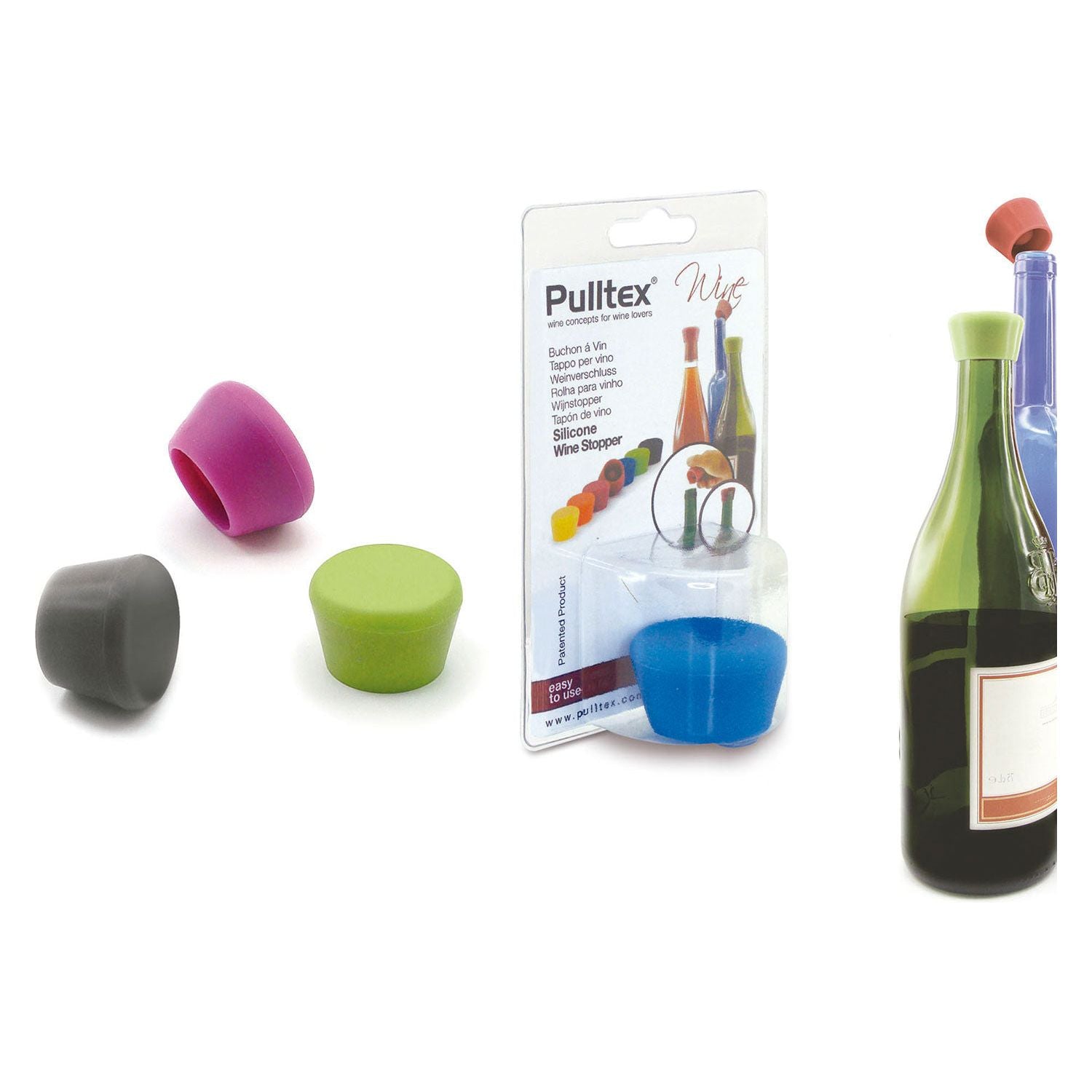 Bouchon À Vin En Silicone - Pulltex - Bouchon à vin et champagne - - La Guilde Culinaire