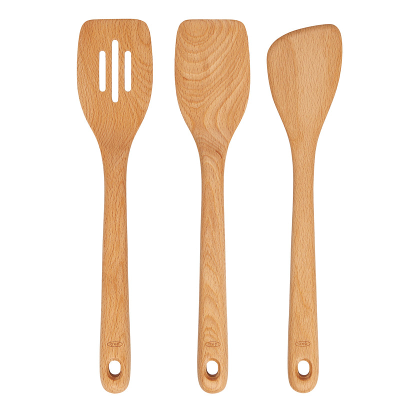 Ensemble de pelles en bois 3 pièces - OXO - Accessoire - - La Guilde Culinaire