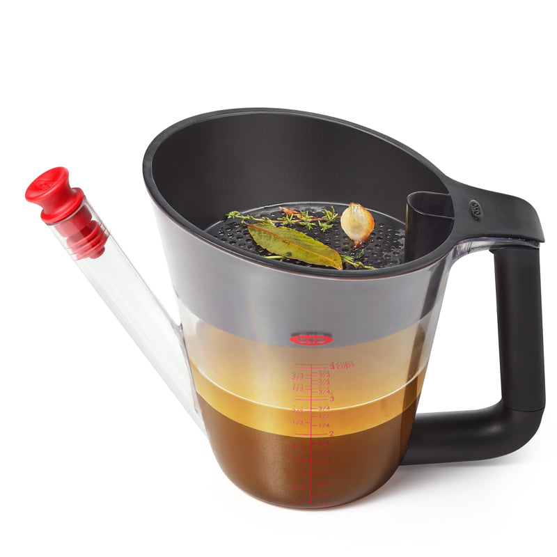 Saucière à dégraisser de 4 tasses - OXO - Accessoire - - La Guilde Culinaire