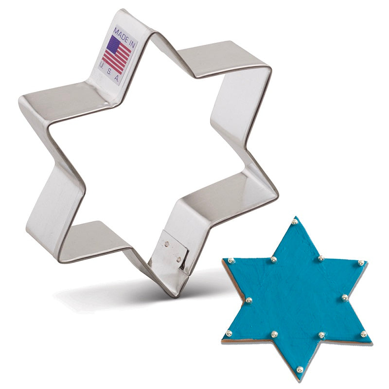 Emporte-pièce Étoile de David 3 3/4" - Ann Clark Cookie Cutters - Emporte-pièce - - La Guilde Culinaire