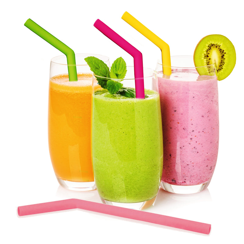 Smoothie Pailles réutilisables en silicone * - Danesco - Paille - - La Guilde Culinaire