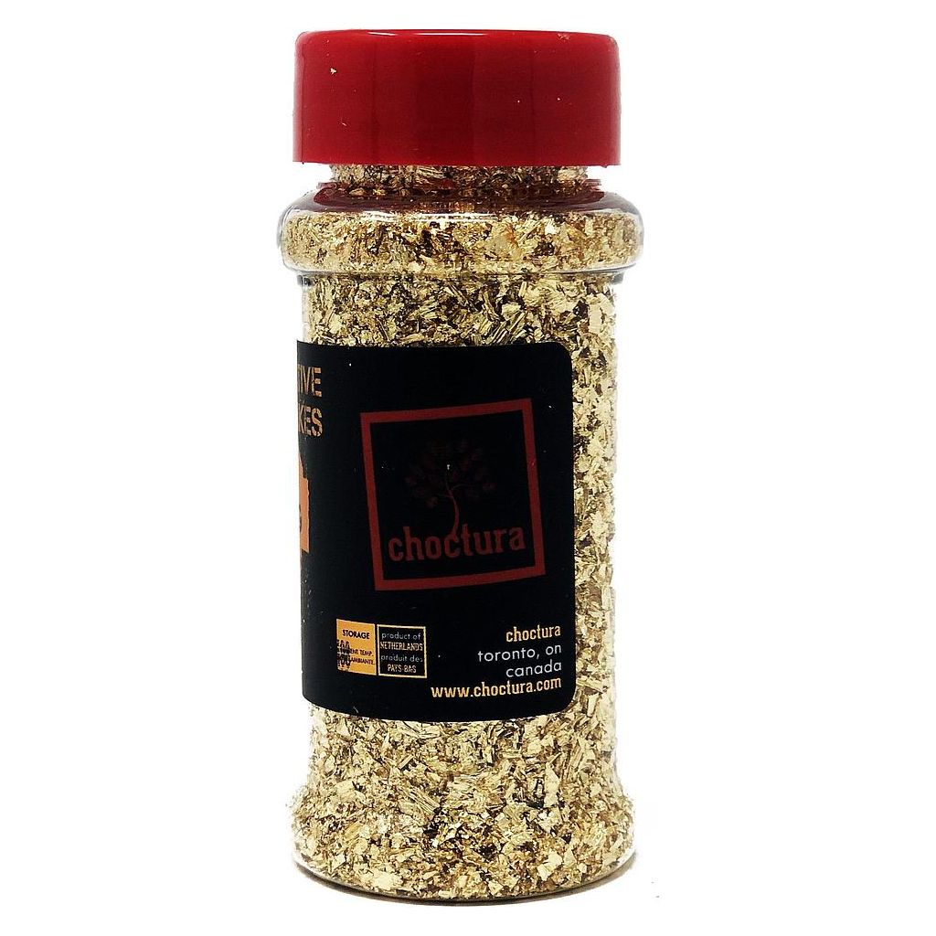 Flocons d'Or - Décoratifs 5 g - Choctura - Accessoire - - La Guilde Culinaire
