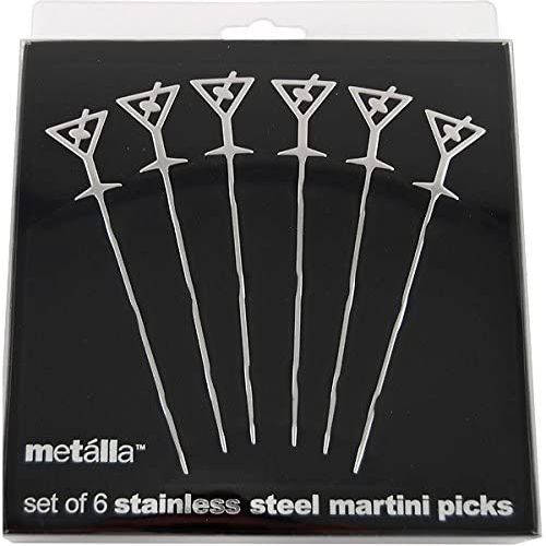 Picks à Martini en acier inoxydable, 6 pcs - Outset - Accessoire - - La Guilde Culinaire