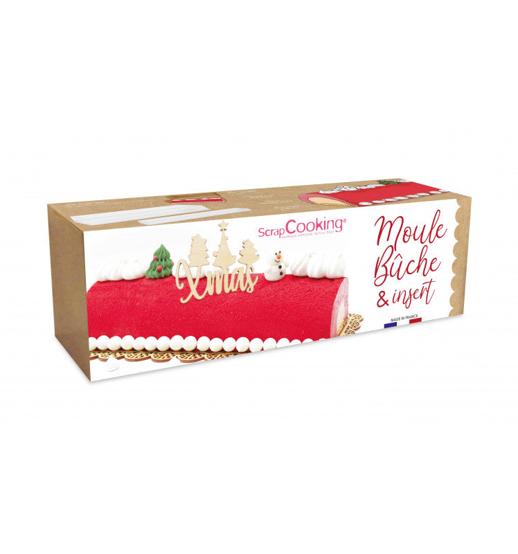 Boîte à bûche de Noël blanche | Emballage pâtisserie événementiel Noël