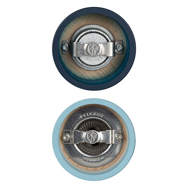 Duo de moulins à poivre et à sel manuels en bois 15 cm - Tahiti Air - Peugeot - Moulin à poivre, sel, et épices - - La Guilde Culinaire