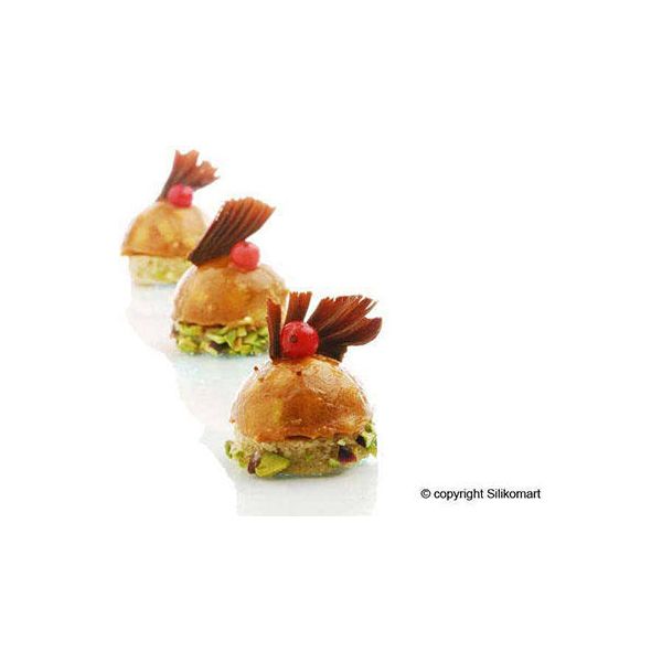 Moule DEMI-SPHERE Ø 1.97'' en silicone flexible SILICONFLEX - SilikoMart - Moule à gâteaux - - La Guilde Culinaire