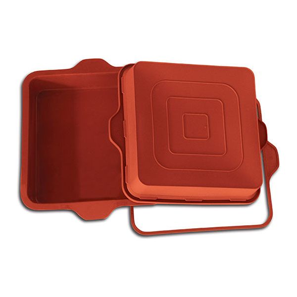 Moule Génoise carré 22.8 x 22.8 x 5 cm en silicone flexibles SILICONFLEX - SilikoMart - Moule à gâteaux - - La Guilde Culinaire