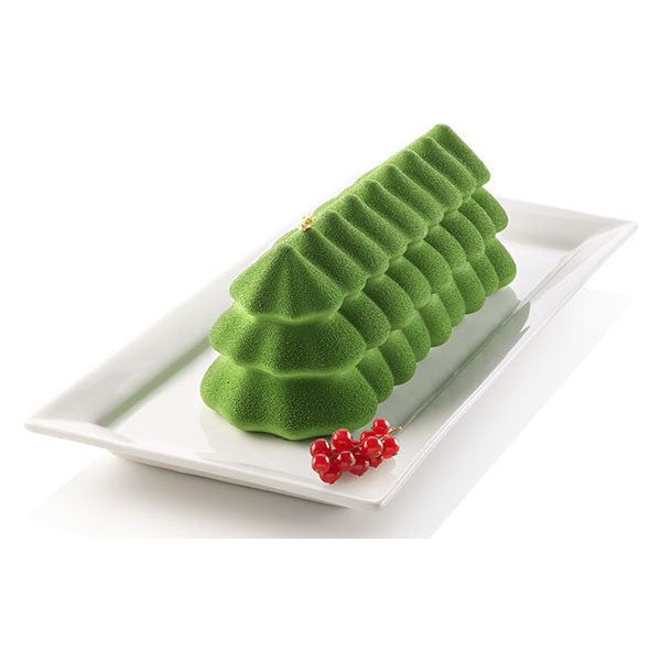 Moule silicone Bûche Sapin - SilikoMart - Moule à gâteaux - - La Guilde Culinaire