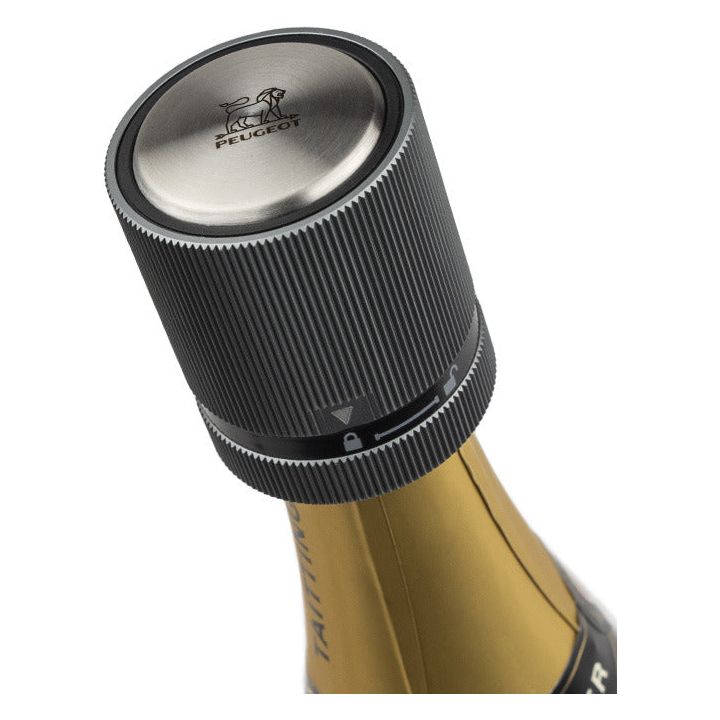 Bouchon pour vins effervescents, carbone 5,5 cm - Line - Peugeot - Pompe vide air - - La Guilde Culinaire