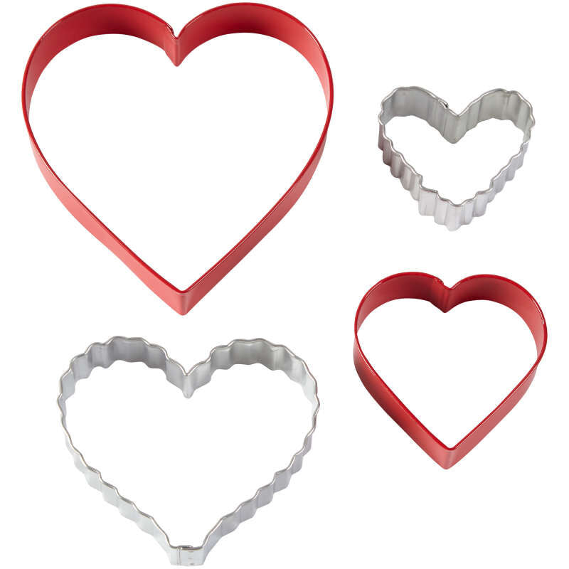 Set d'emporte-pièce en forme de coeur, 4 pièces    - Wilton - Accessoire - 