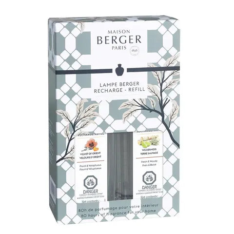 Coffret 2 Recharges Lampes Berger Adagio – 2 x 250 ml (8,5 oz) ! - Maison Berger Paris - Recharge Lampe Berger - - La Guilde Culinaire
