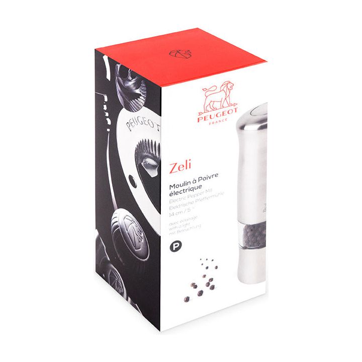 Moulin à poivre électrique en ABS 14 cm - ZELI - Peugeot - Peugeot - Moulin à poivre - - La Guilde Culinaire