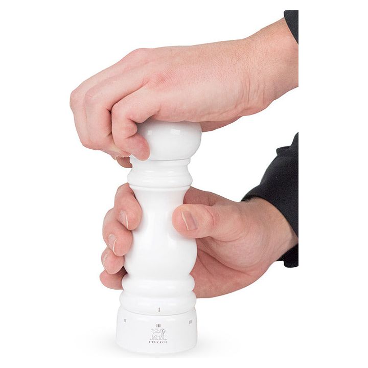 Paris Moulin à poivre manuel en bois u'Select laqué blanc 18 cm - Peugeot - Peugeot - Moulin à poivre - - La Guilde Culinaire