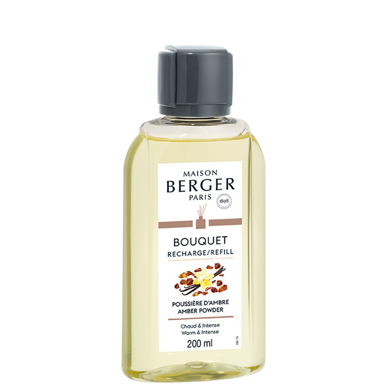 Recharge pour Bouquet Poussière d'Ambre - 200ml (6.7oz) - Maison Berger Paris - Recharge pour bouquet - - La Guilde Culinaire