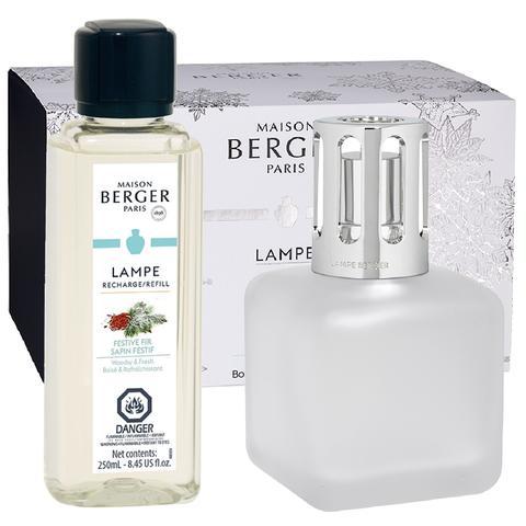 Coffret Lampe Glaçon Givrée Sapin Festif - 250 ml !    - Maison Berger Paris - Parfums d'ambiance - 