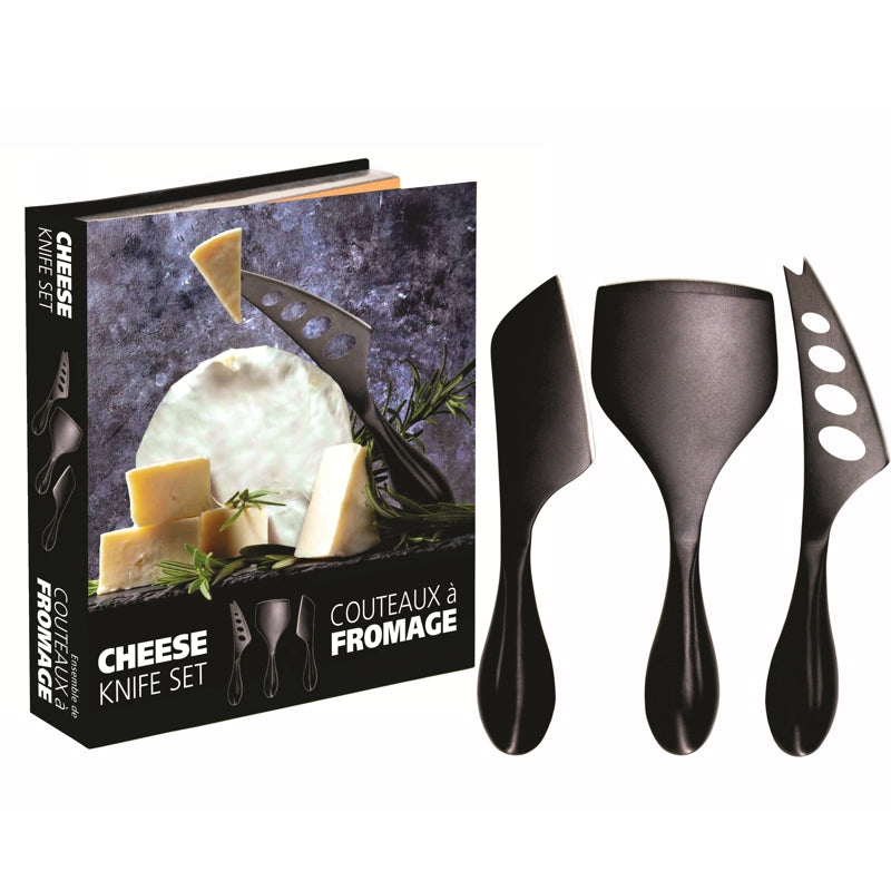 Ensemble de 3 couteaux à fromage - Natural Living - Couteau à fromage - - La Guilde Culinaire