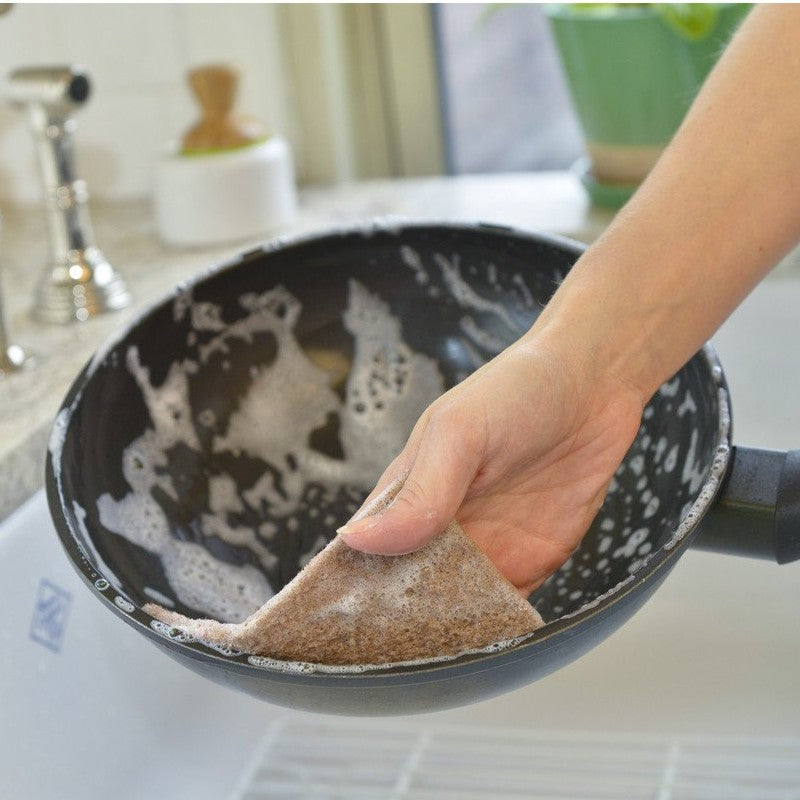 Tampons à récurer en écales de noix - paquet de 3 - Full Circle - Eponge et grattoir - - La Guilde Culinaire