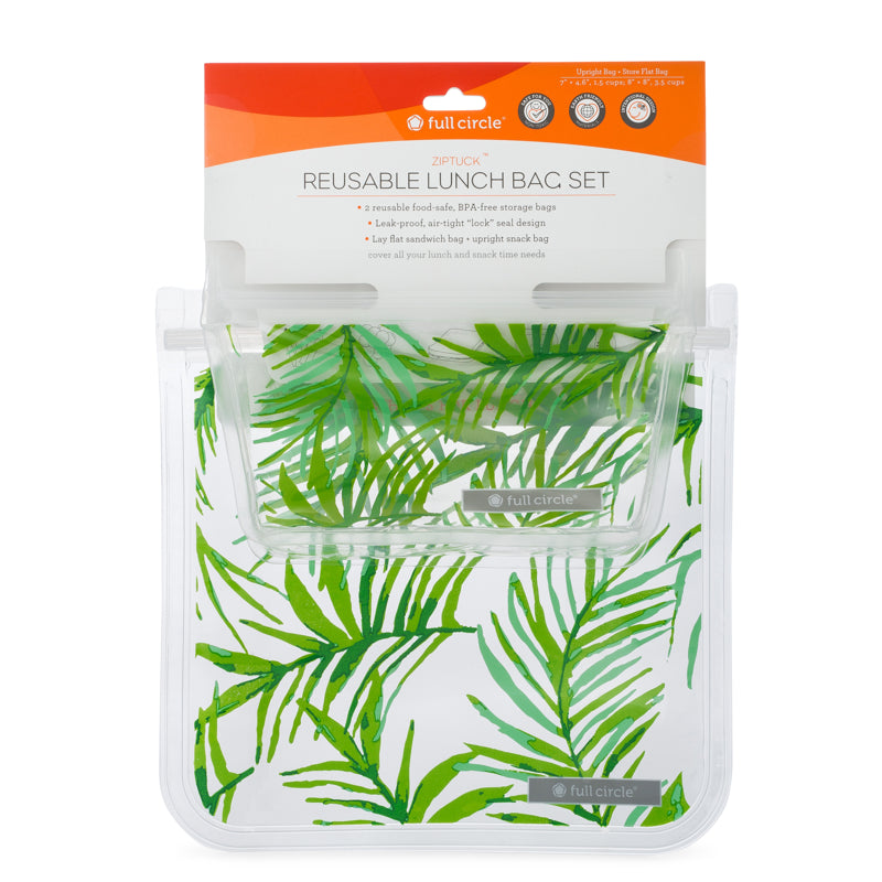Ensemble de sacs à lunch réutilisables ZIPTUCK * - Full Circle - Sac à lunch réutilisable - - La Guilde Culinaire