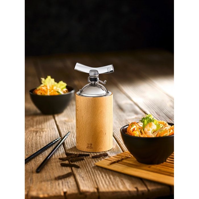 Moulin à poivres longs et gros grains manuel en bois et inox couleur naturel 16 cm - Isen - Peugeot - Peugeot - Moulin à épices - - La Guilde Culinaire