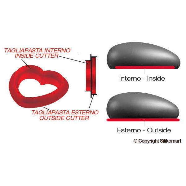 Moule Amorini 100 3D - Professionel - SilikoMart - Moule à gâteaux - - La Guilde Culinaire