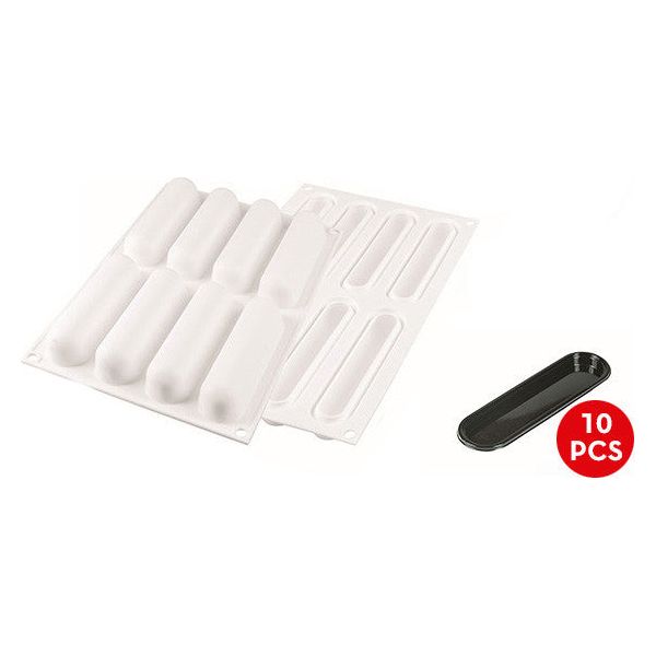 Moule Silicone Finger 75 - Professionel - SilikoMart - Moule à gâteaux - - La Guilde Culinaire