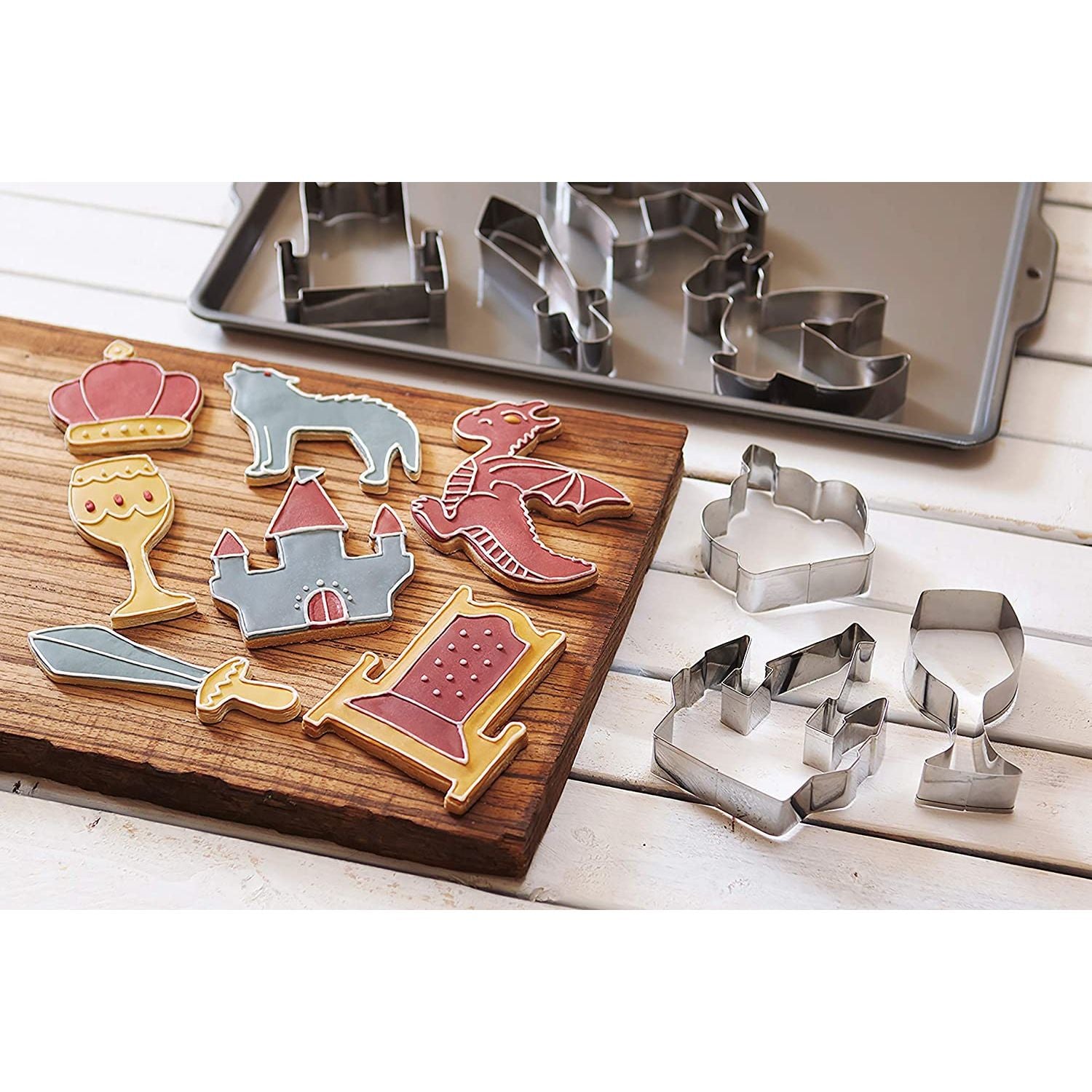 Kit Emportes pièces Iron Chair-Médiéval (7 pièces) ! - Fox Run - Emporte-pièce - - La Guilde Culinaire